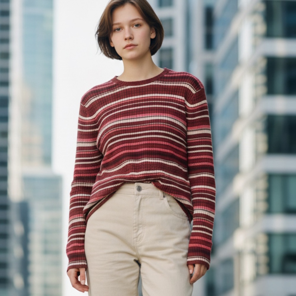 Banana‎ Republic Fitted Striped Sweater Top​